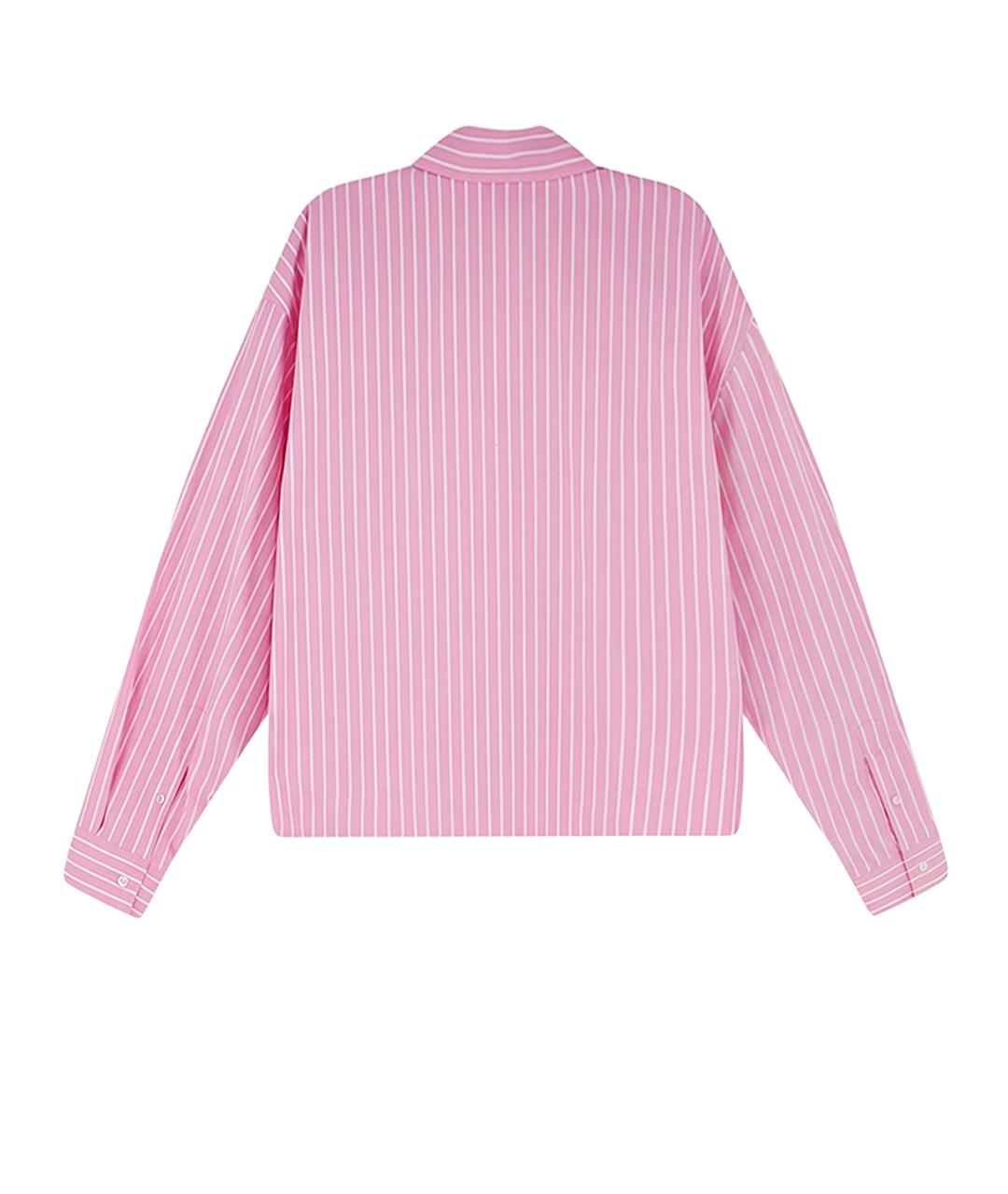 BALENCIAGA Розовая хлопковая рубашка, фото 2