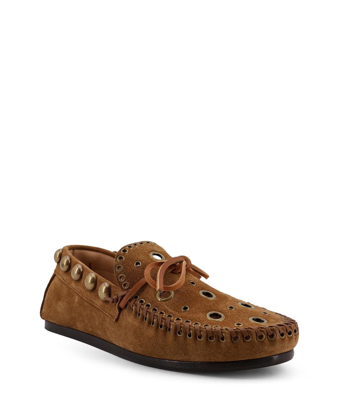 ISABEL MARANT Коричневые замшевые лоферы, фото 2