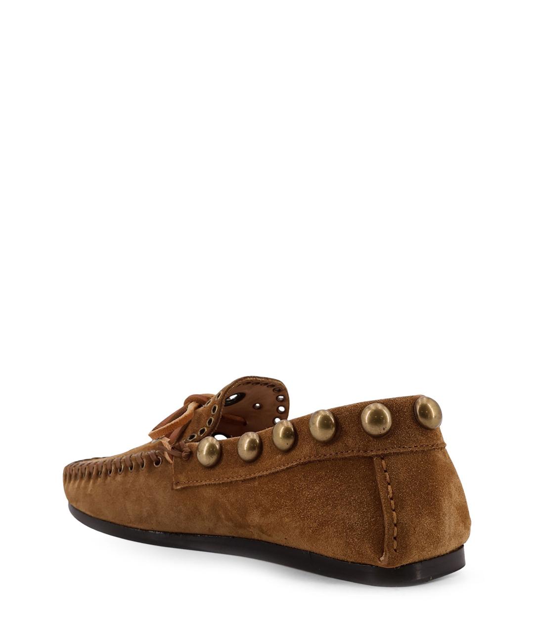 ISABEL MARANT Коричневые замшевые лоферы, фото 3