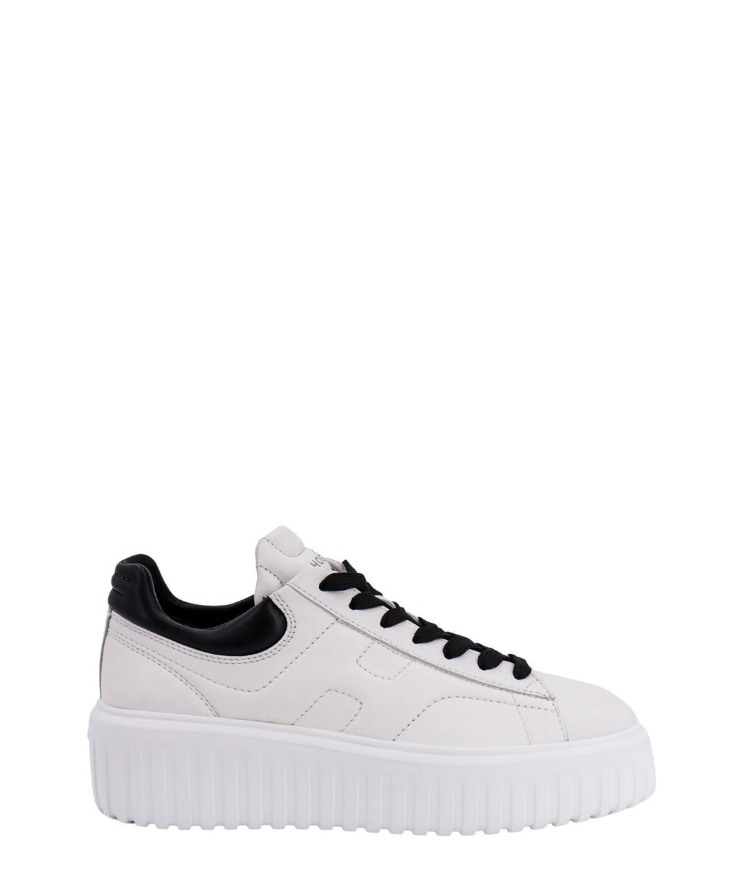 HOGAN Белые кожаные кеды, фото 1