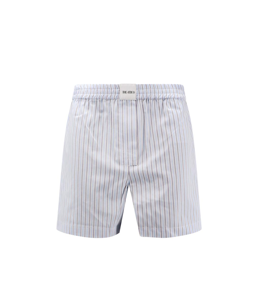 THE ATTICO Голубые хлопковые шорты, фото 1