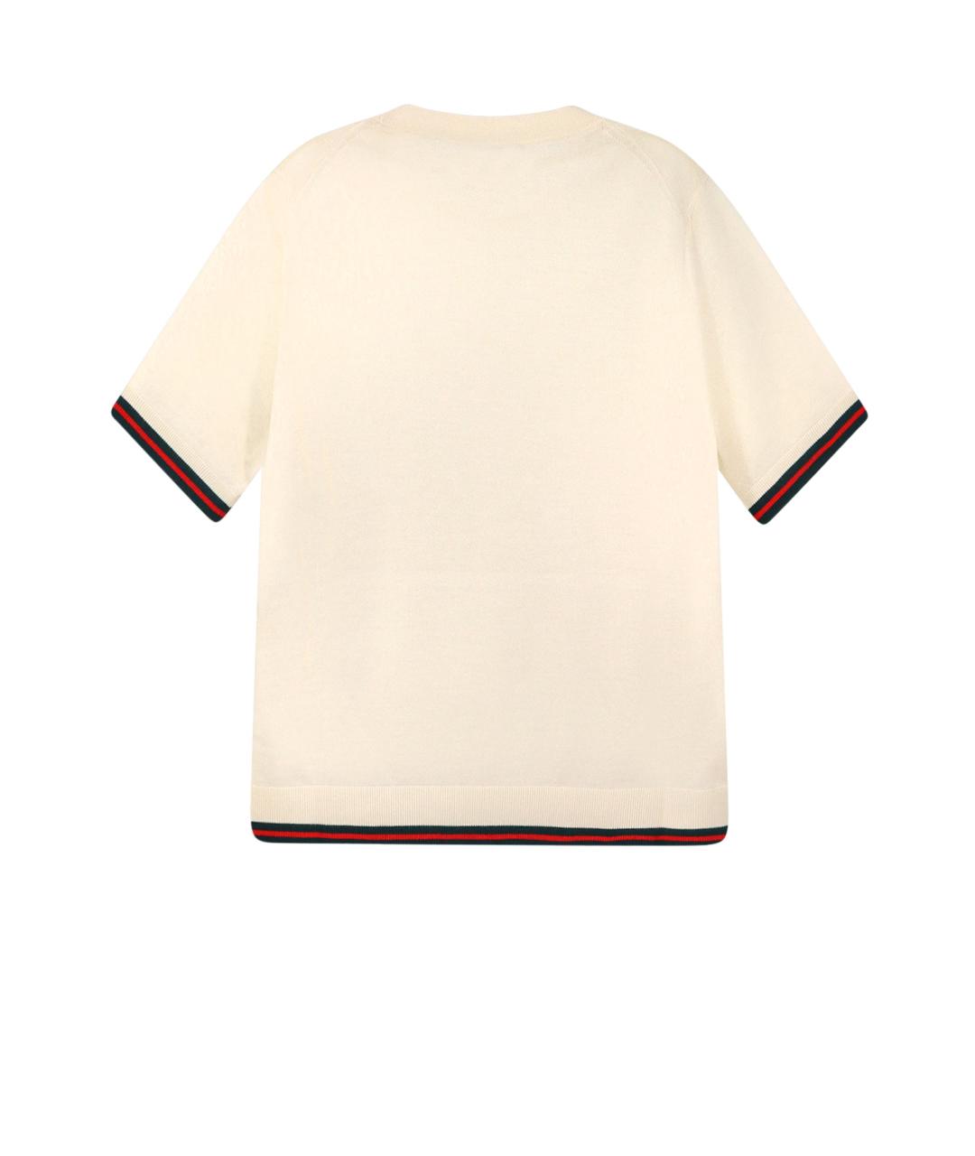 GUCCI Бежевый кашемировый джемпер / свитер, фото 2