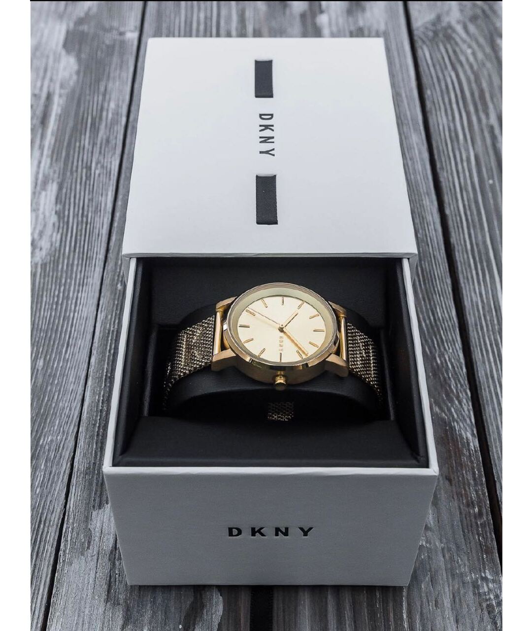 DKNY Золотые часы, фото 4