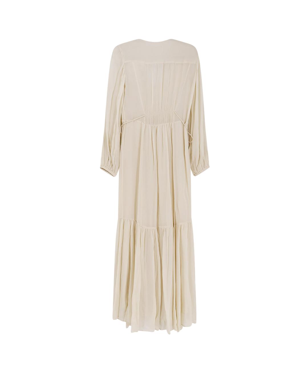 ISABEL MARANT ETOILE Бежевое вискозное повседневное платье, фото 2