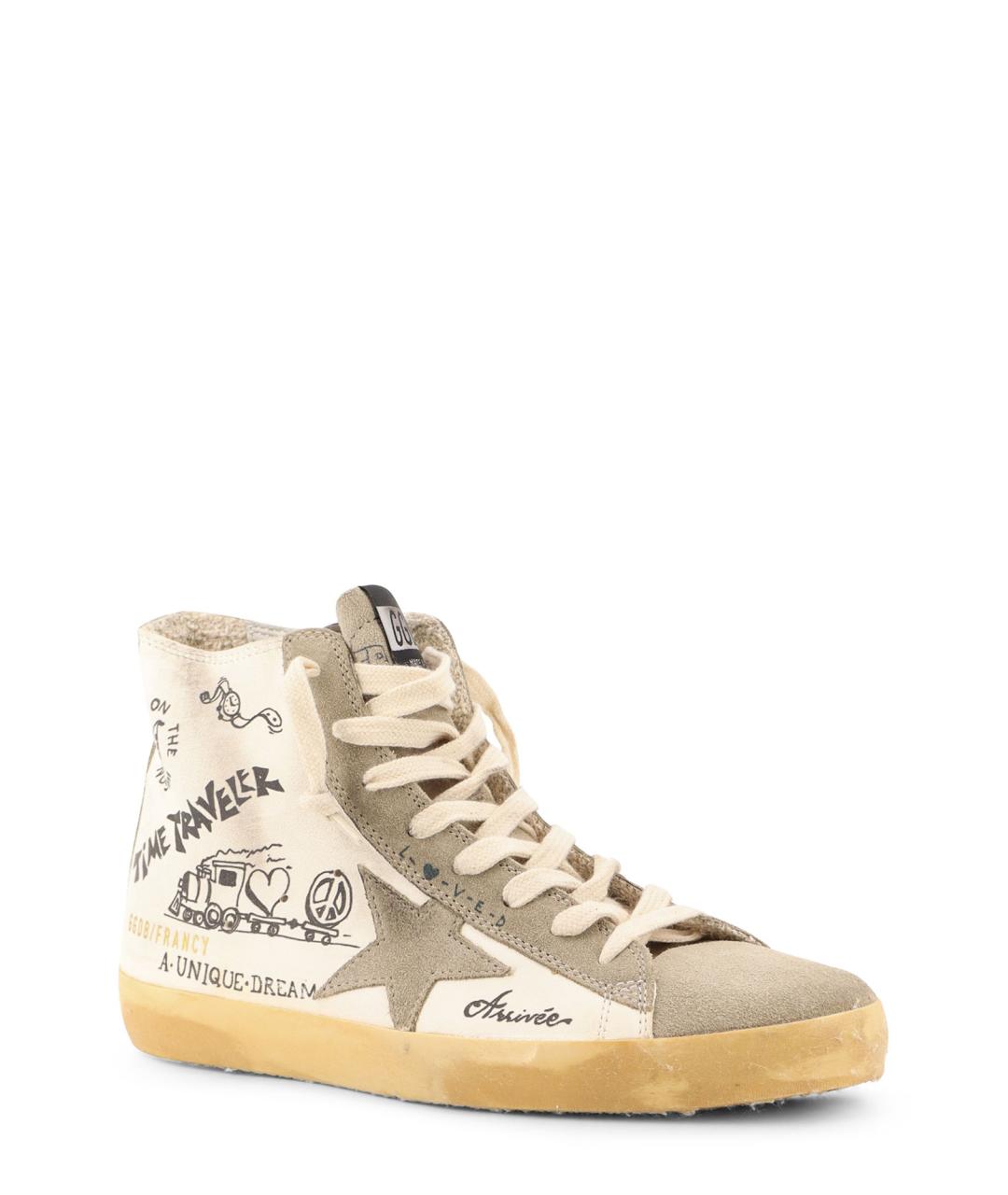 GOLDEN GOOSE DELUXE BRAND Белые кожаные кеды, фото 2