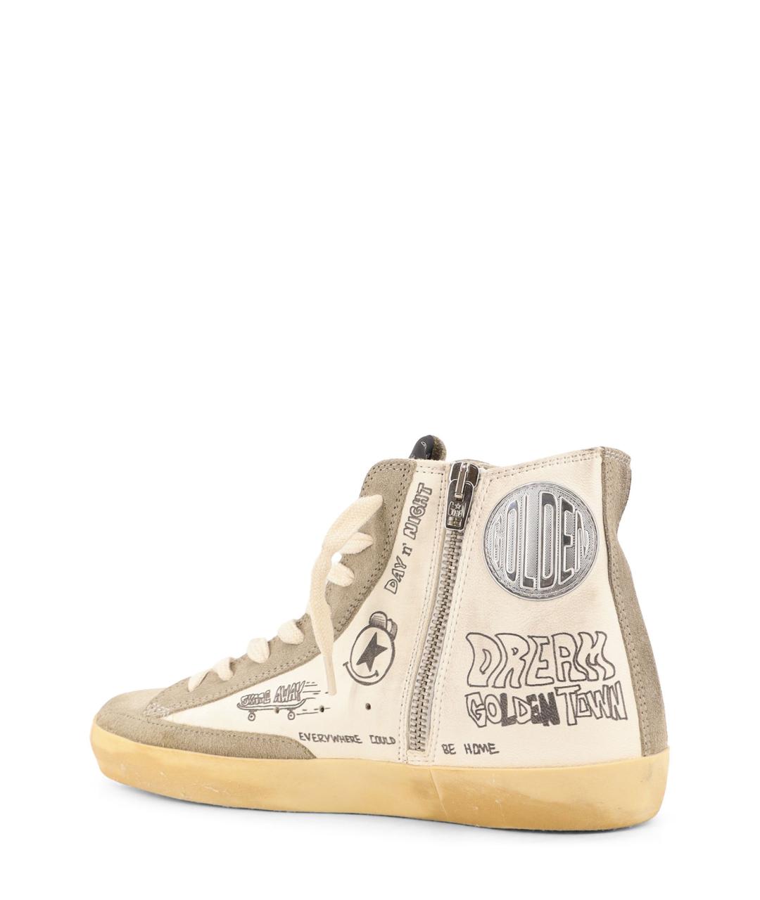 GOLDEN GOOSE DELUXE BRAND Белые кожаные кеды, фото 3