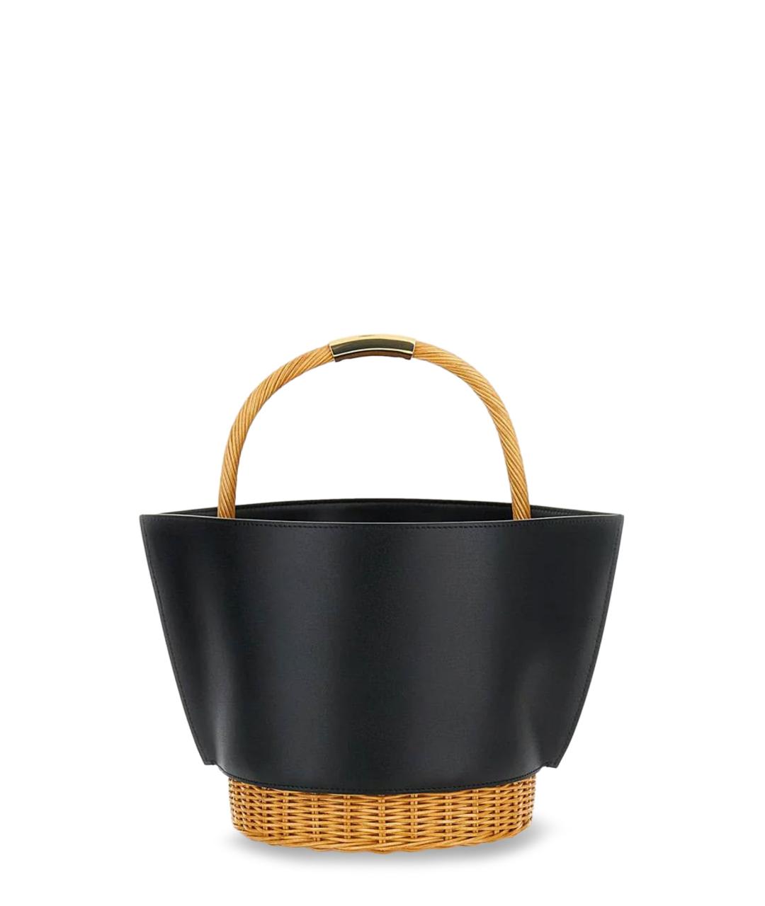 SACAI Черная кожаная сумка тоут, фото 2