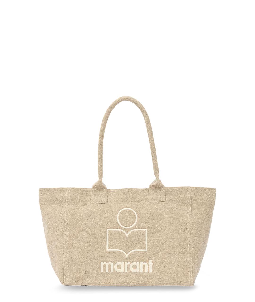 ISABEL MARANT Бежевая хлопковая сумка тоут, фото 1