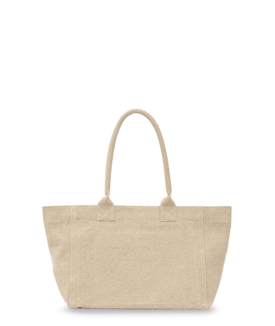 ISABEL MARANT Бежевая хлопковая сумка тоут, фото 2