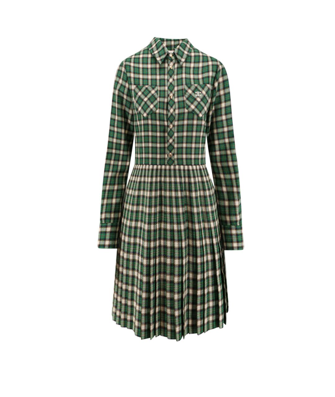 CELINE Мульти шерстяное повседневное платье, фото 1