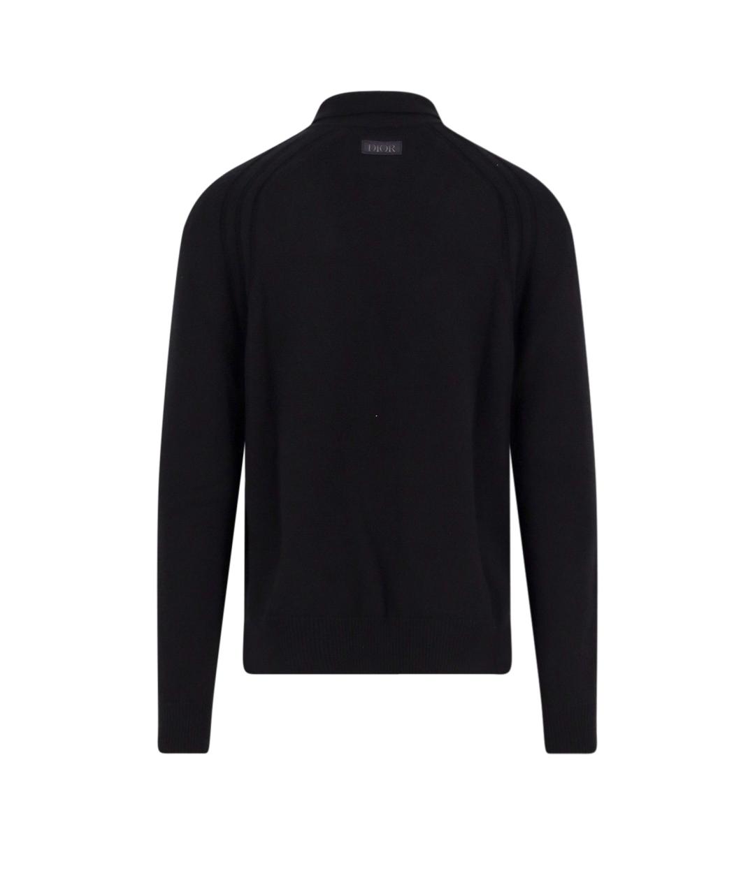 CHRISTIAN DIOR Черный кашемировый джемпер / свитер, фото 2