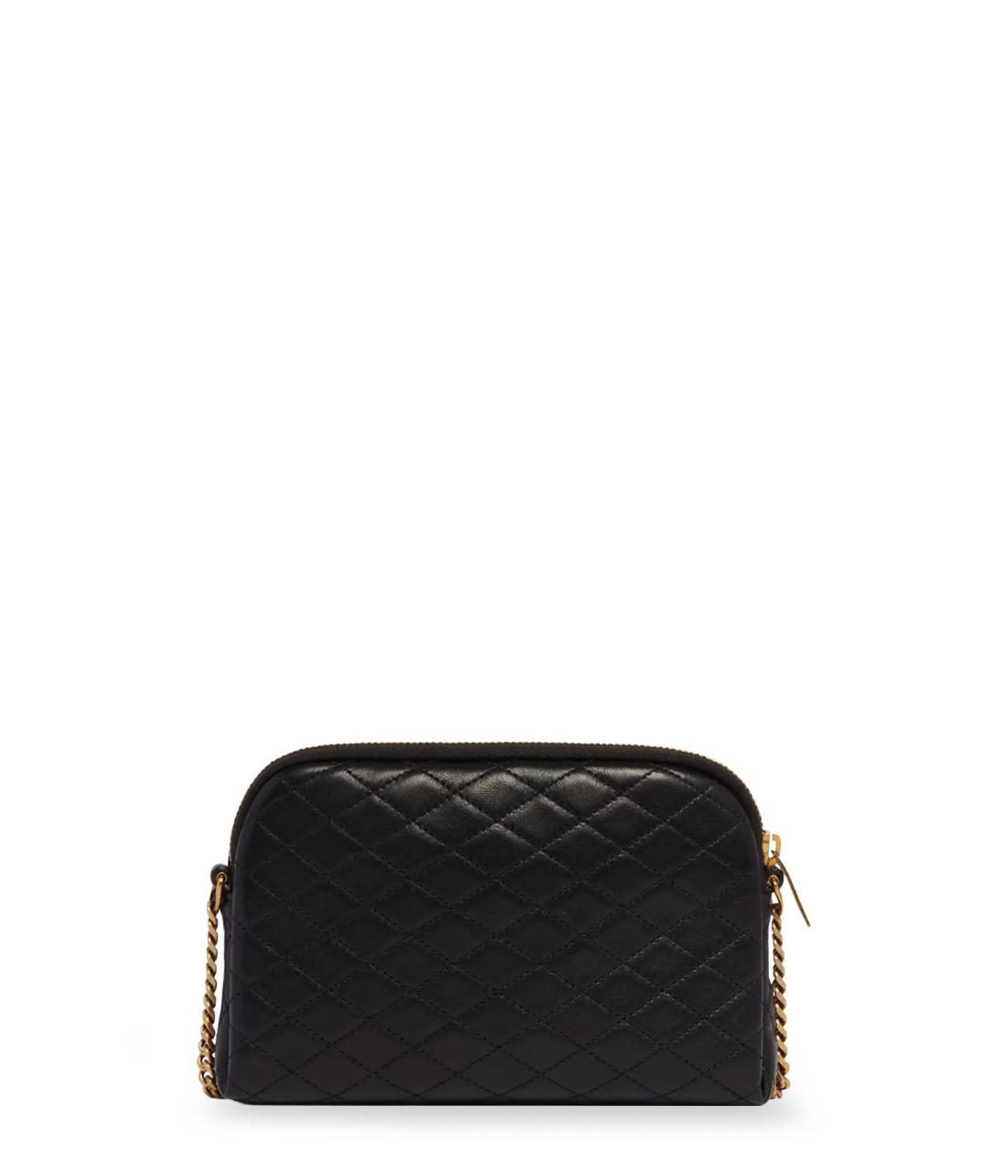 SAINT LAURENT Черная кожаная сумка через плечо, фото 2