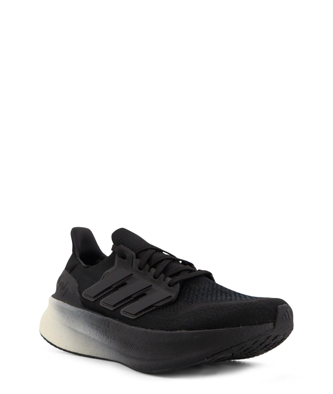 Y-3 Черные текстильные низкие кроссовки / кеды, фото 2