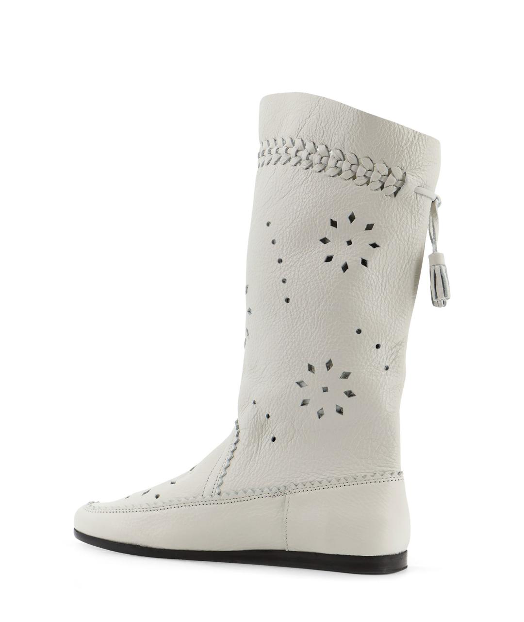 ISABEL MARANT Белые кожаные сапоги, фото 3
