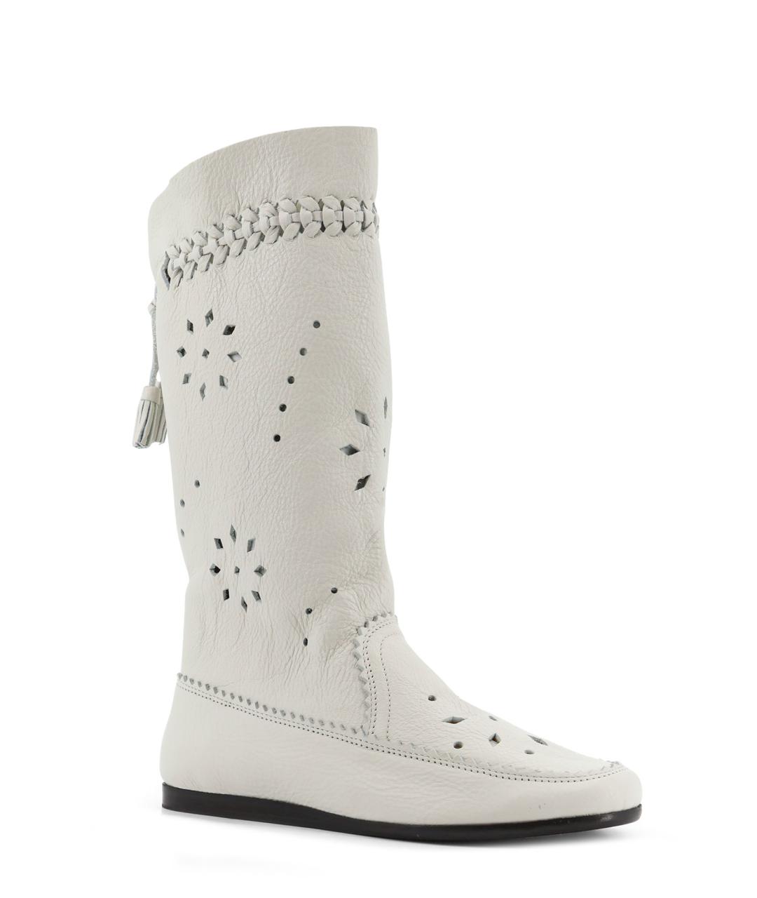 ISABEL MARANT Белые кожаные сапоги, фото 2