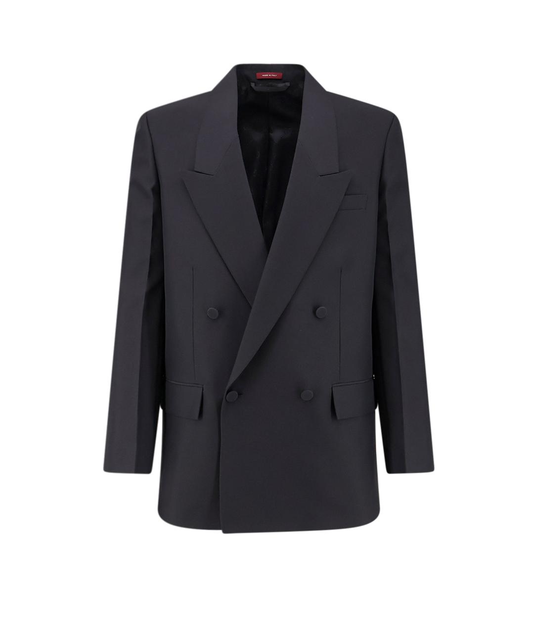 GUCCI Черный полиэстеровый пиджак, фото 1