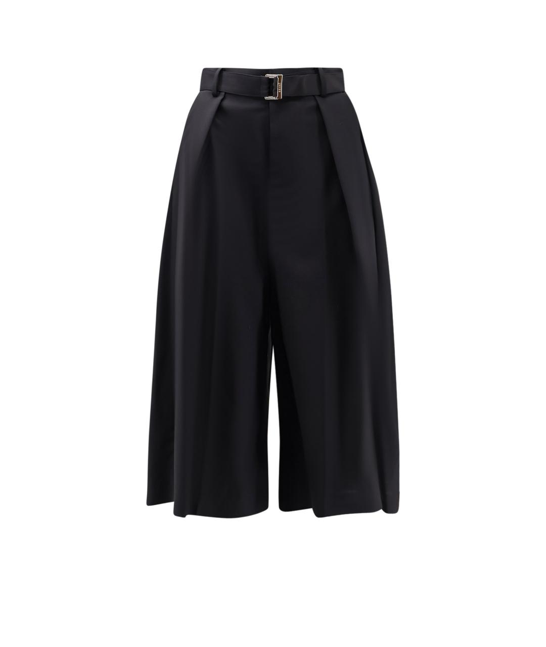 SACAI Черные полиэстеровые шорты, фото 1