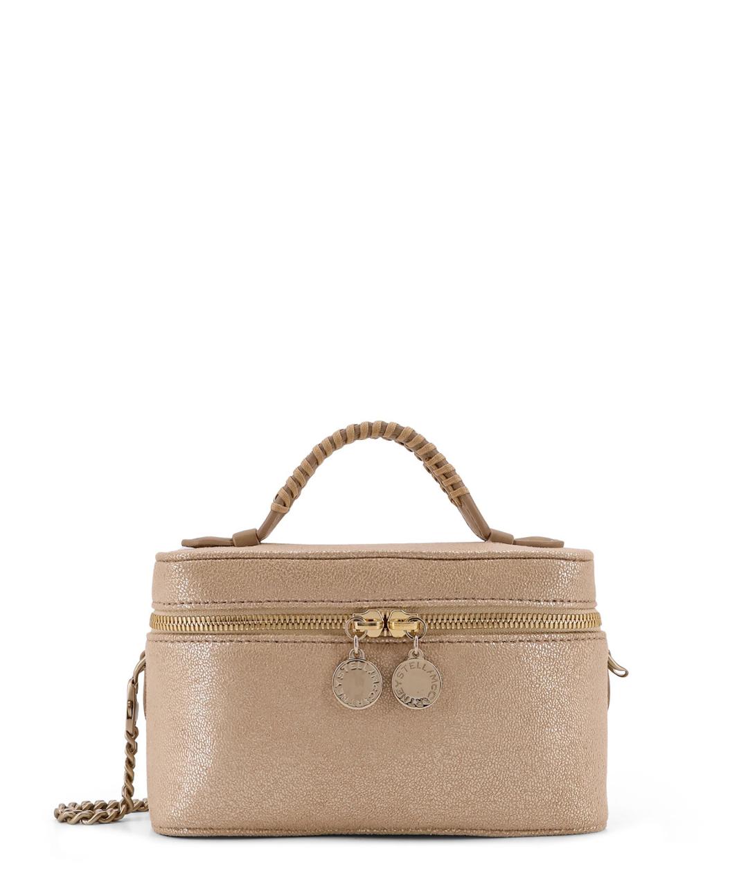 STELLA MCCARTNEY Золотая сумка тоут из искусственной кожи, фото 1