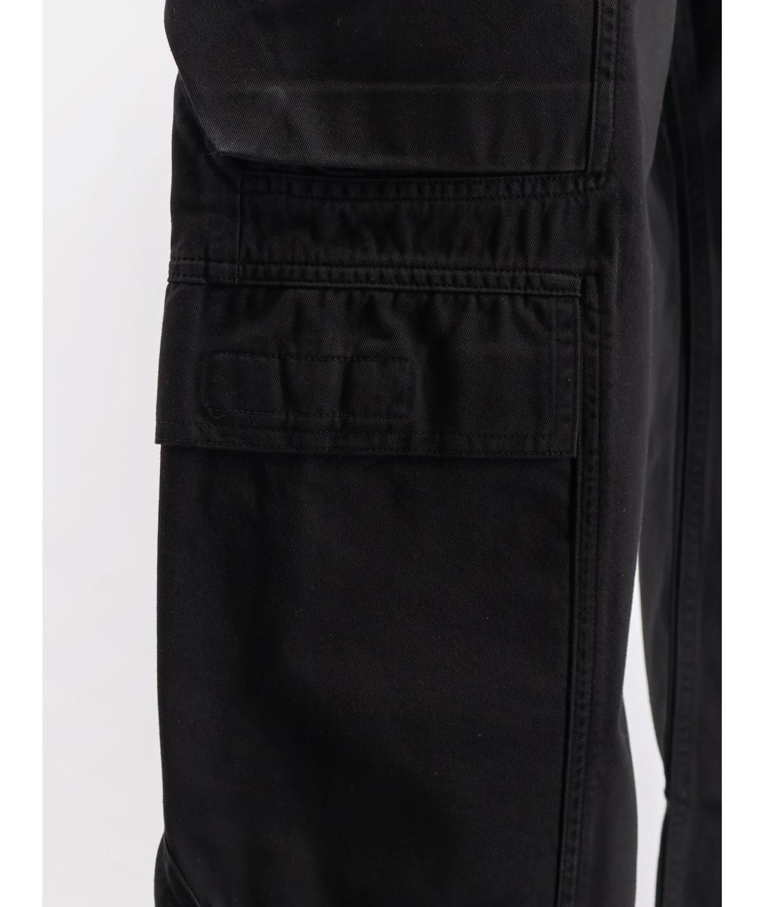 RICK OWENS DRKSHDW Черные хлопковые повседневные брюки, фото 3