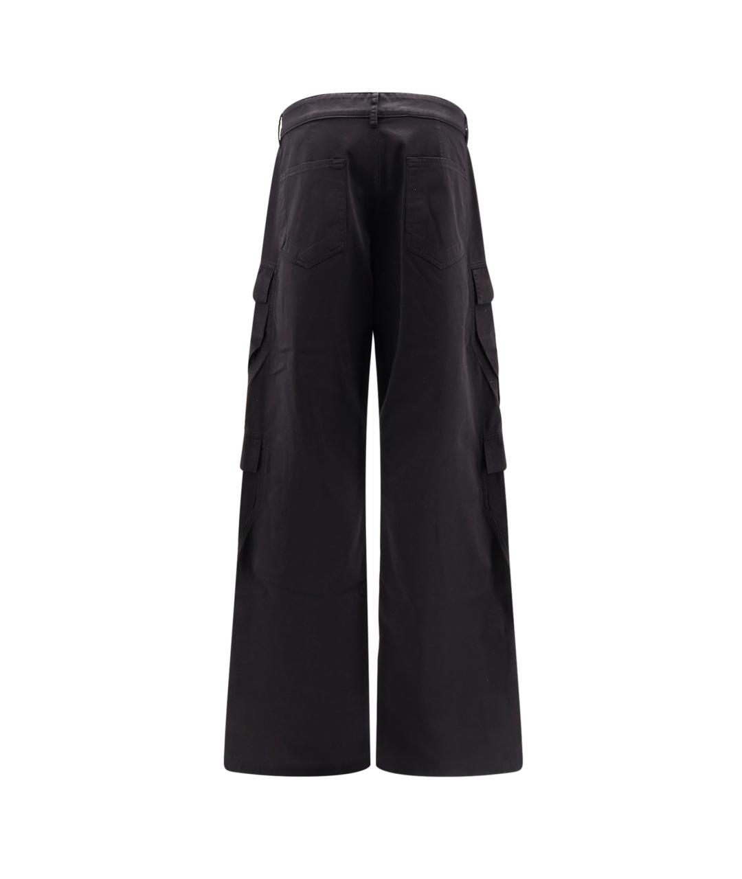 RICK OWENS DRKSHDW Черные хлопковые повседневные брюки, фото 2