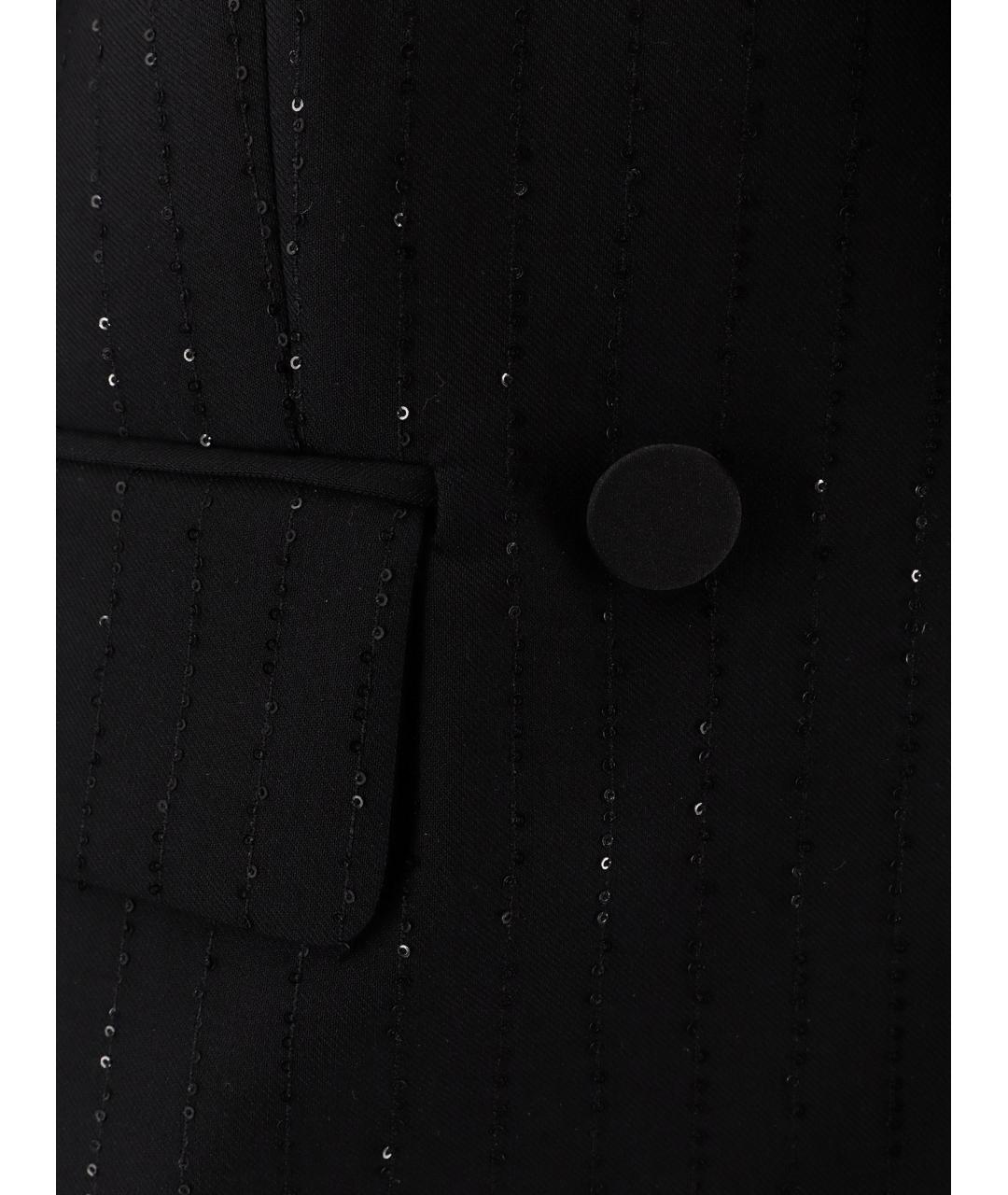 MAX MARA Черный шерстяной жакет/пиджак, фото 3