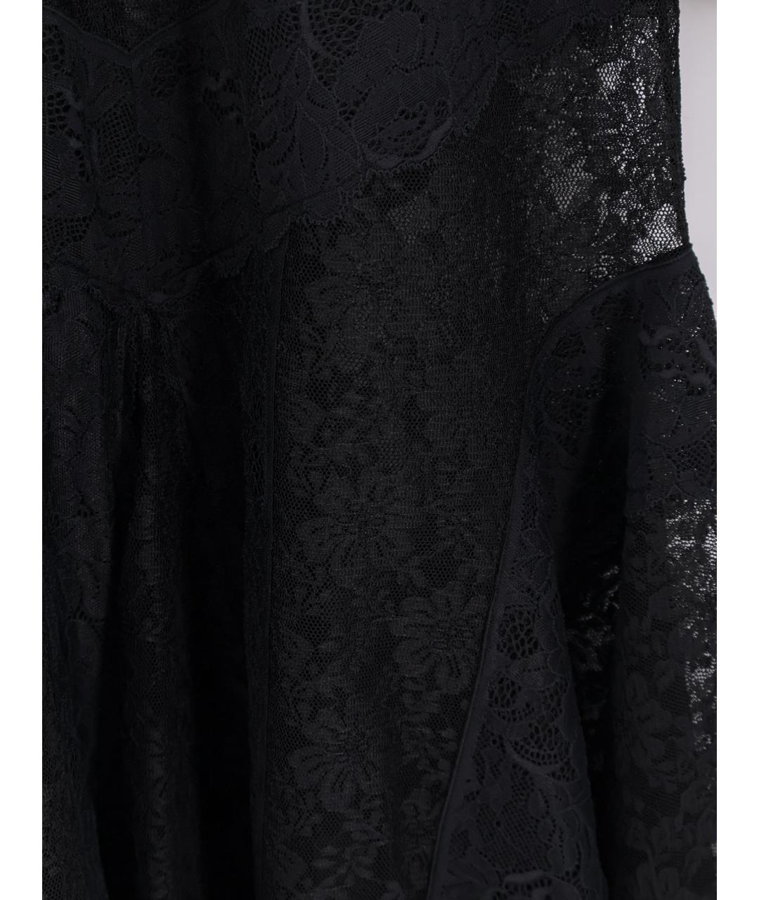 THE ATTICO Черное полиамидовое вечернее платье, фото 2