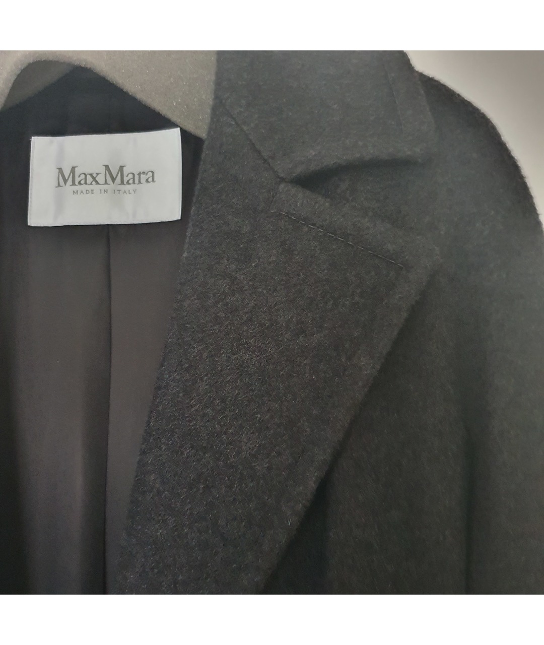 MAX MARA Серое кашемировое пальто, фото 2