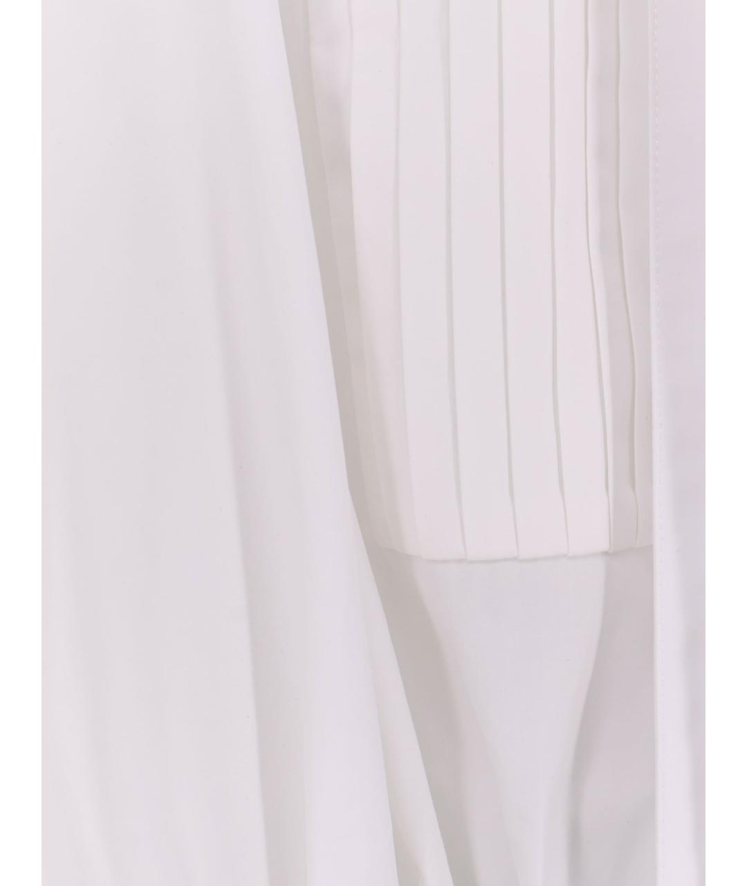 THE ATTICO Белое хлопковое коктейльное платье, фото 3