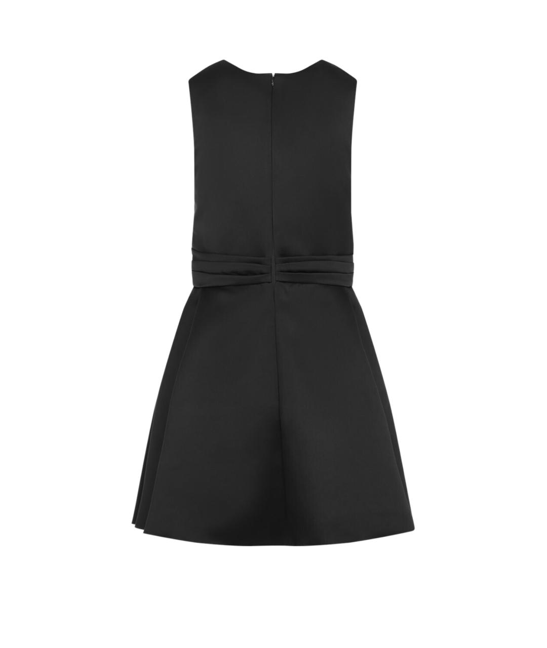 ELISABETTA FRANCHI Черное полиэстеровое коктейльное платье, фото 2