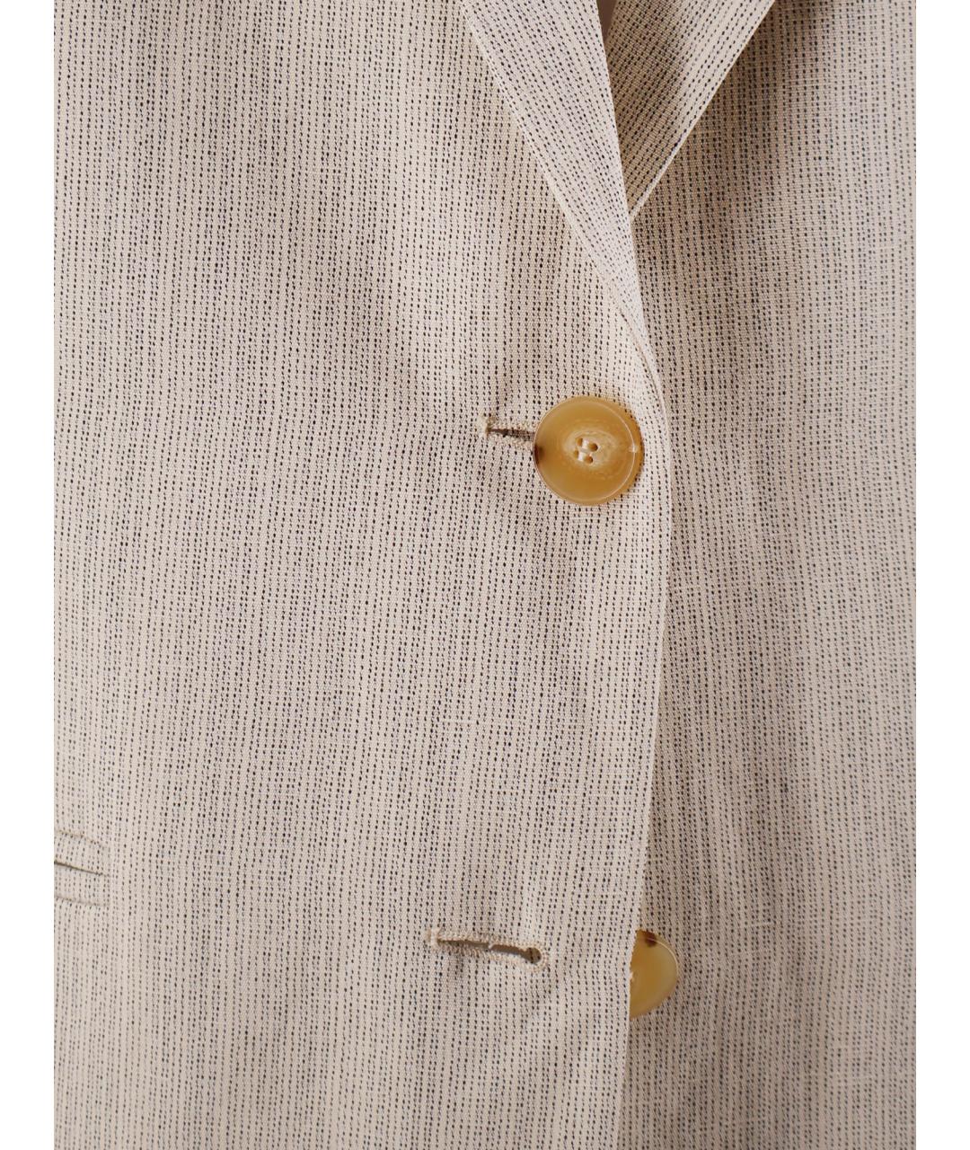 ALYSI Бежевый вискозный жакет/пиджак, фото 3