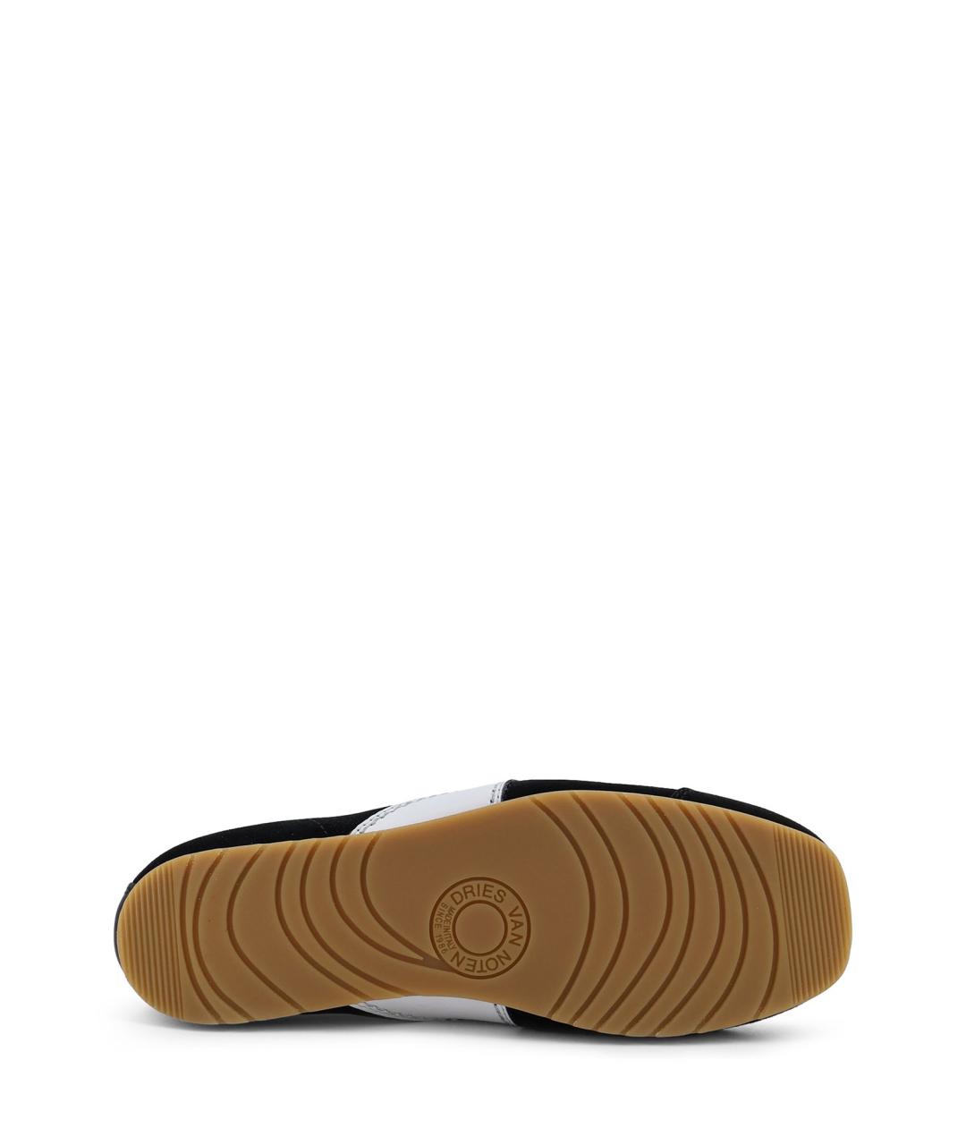 DRIES VAN NOTEN Черные замшевые кроссовки, фото 4