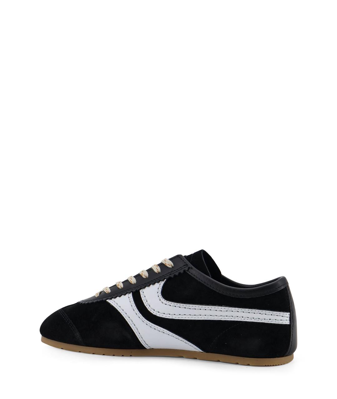 DRIES VAN NOTEN Черные замшевые кроссовки, фото 3