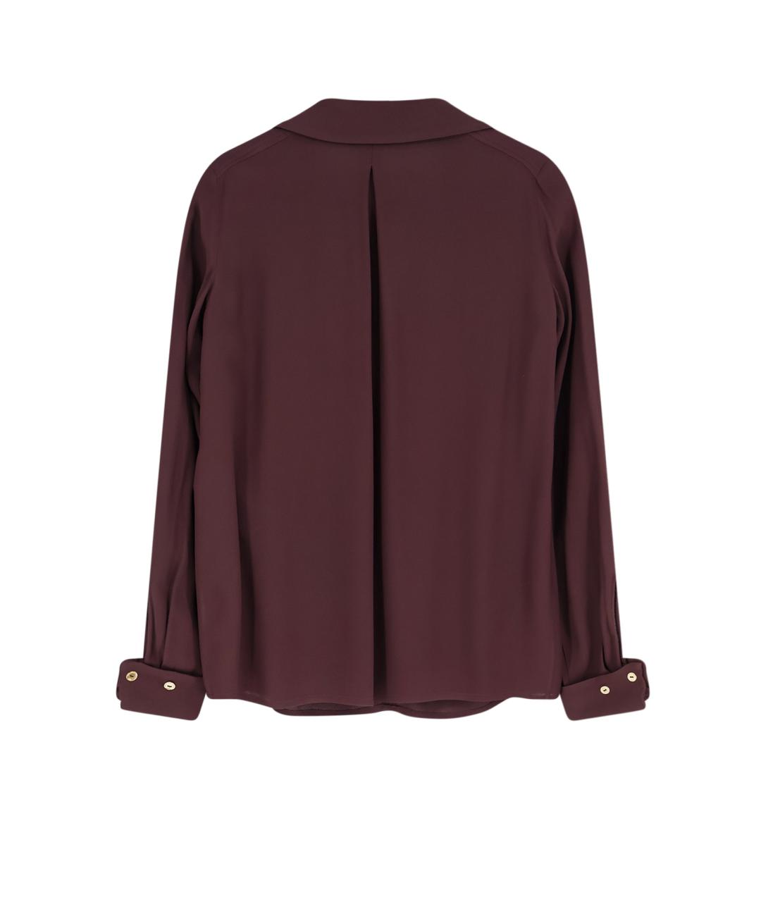 ELISABETTA FRANCHI Коричневая вискозная блузы, фото 2