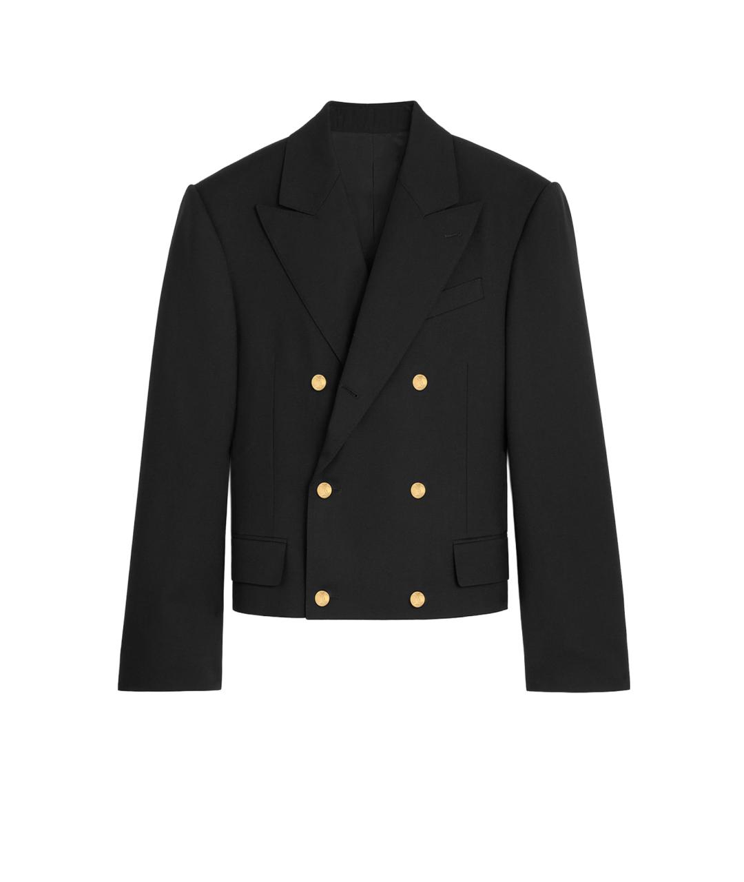 CELINE Черный шерстяной жакет/пиджак, фото 1