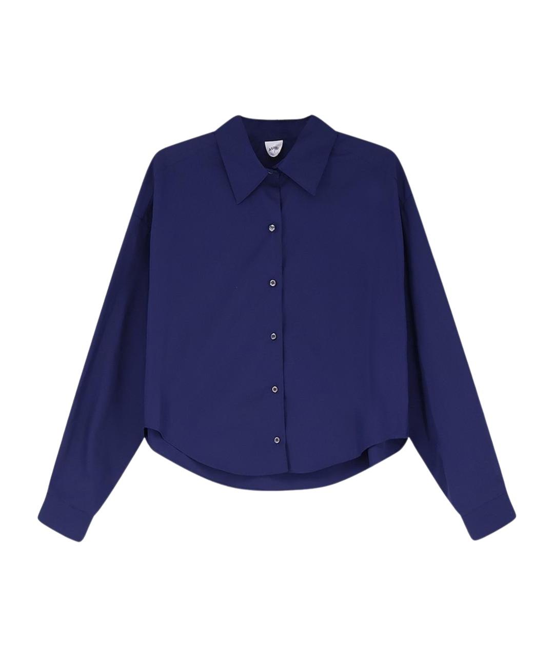 ASPESI Темно-синяя хлопковая рубашка, фото 1