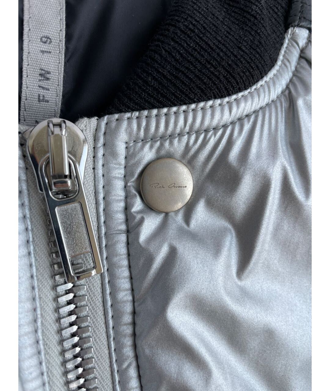 RICK OWENS Серебряная полиамидовая куртка, фото 7