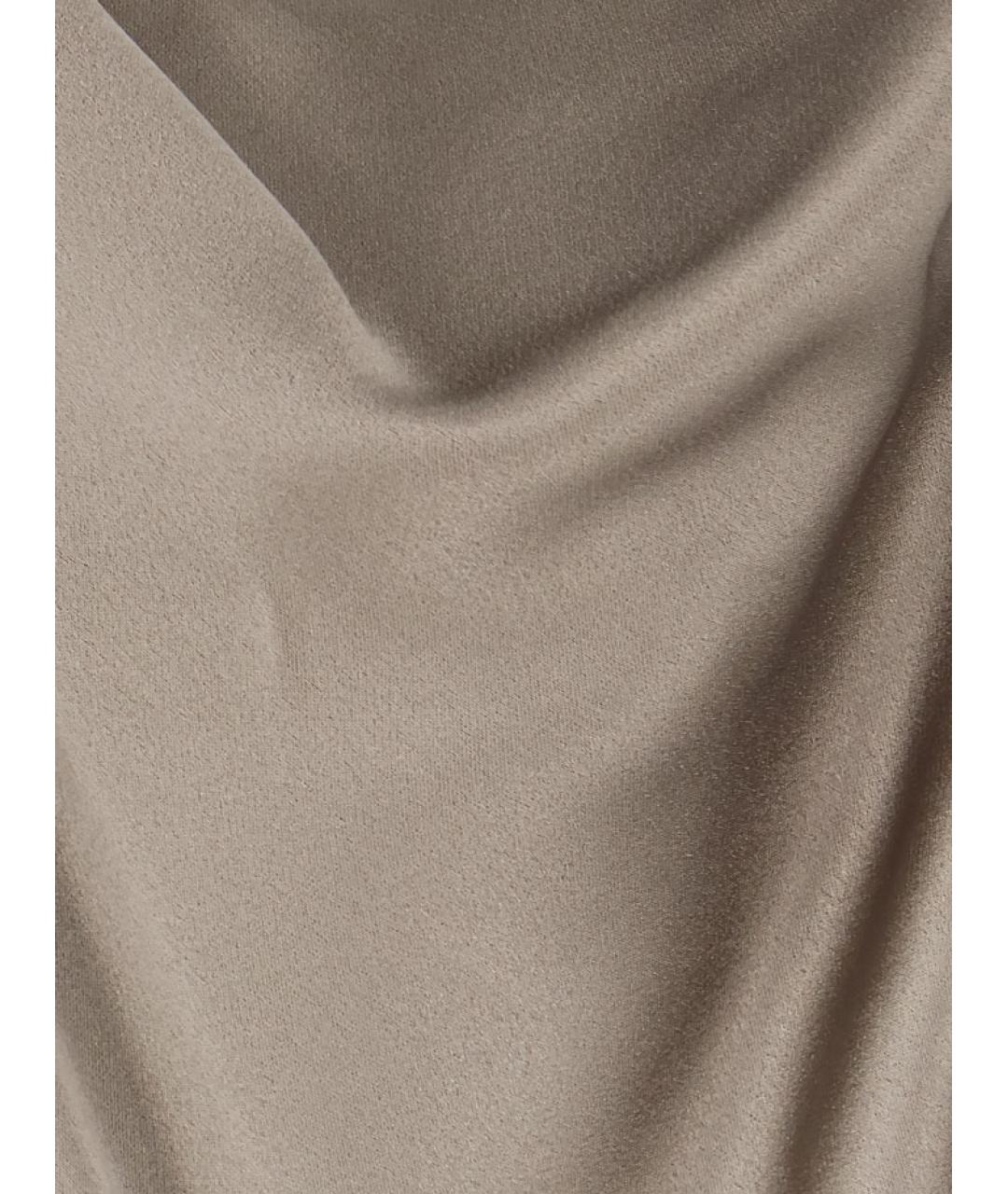 ALYSI Бежевая ацетатная футболка, фото 3