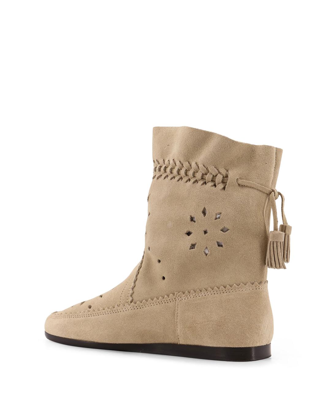 ISABEL MARANT Бежевые замшевые сапоги, фото 3