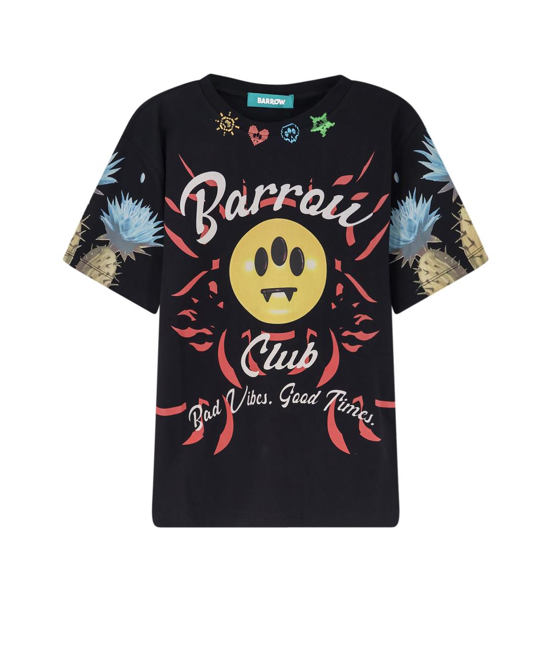 BARROW Черная хлопковая футболка, фото 1