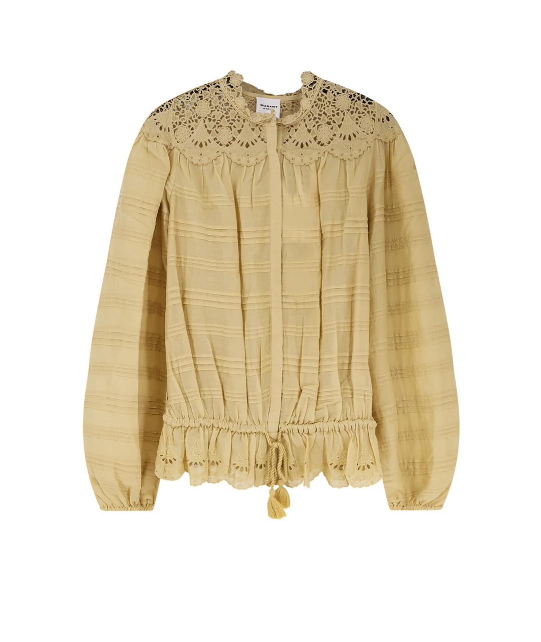 ISABEL MARANT ETOILE Желтая хлопковая рубашка, фото 1