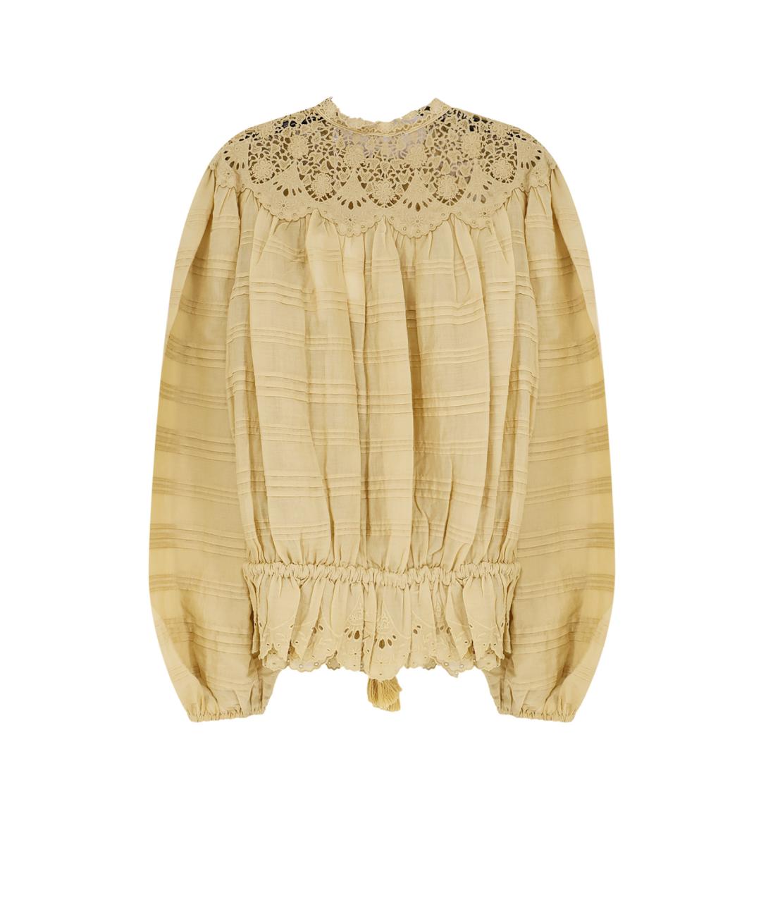 ISABEL MARANT ETOILE Желтая хлопковая рубашка, фото 2
