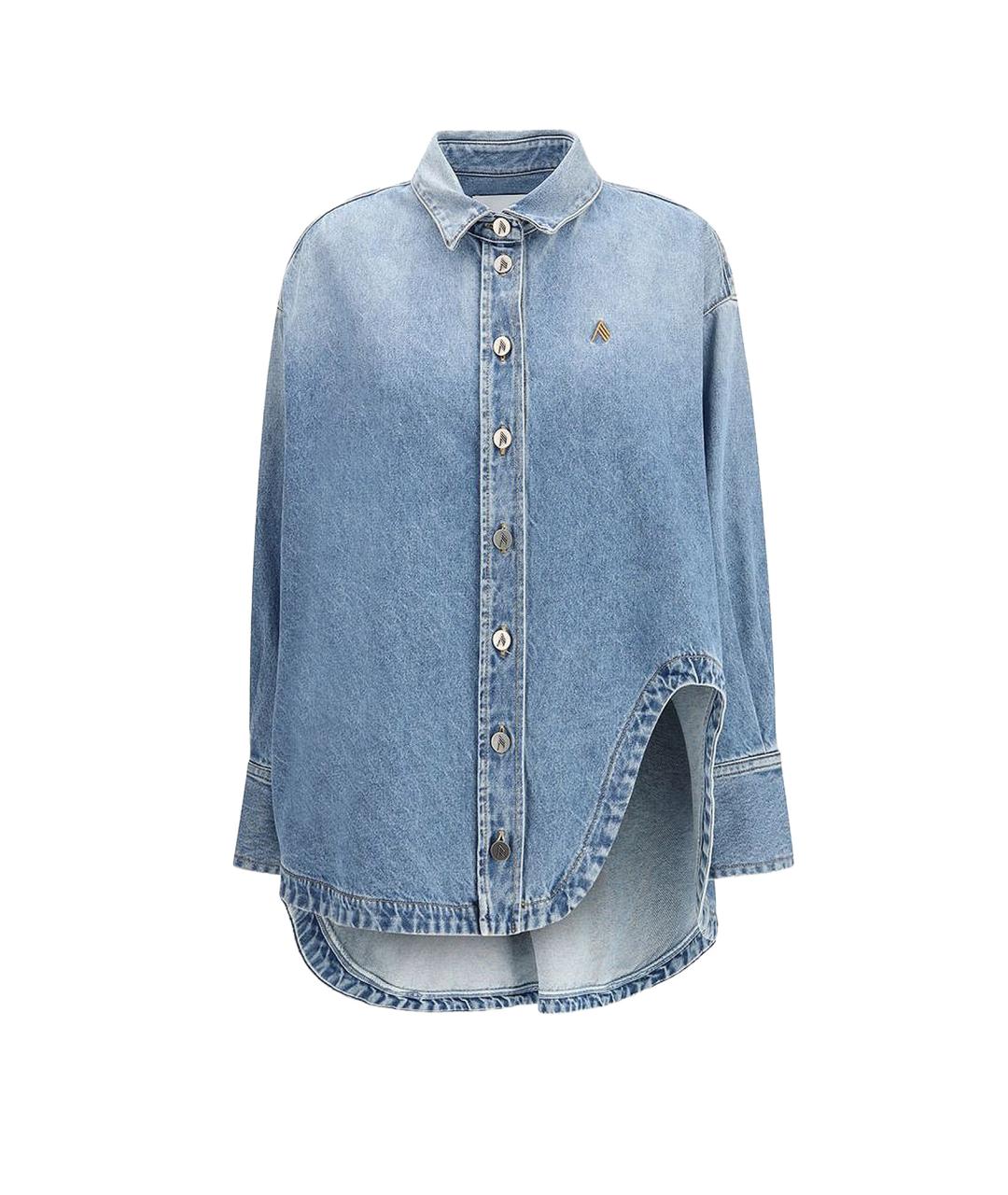 THE ATTICO Голубая хлопковая рубашка, фото 1