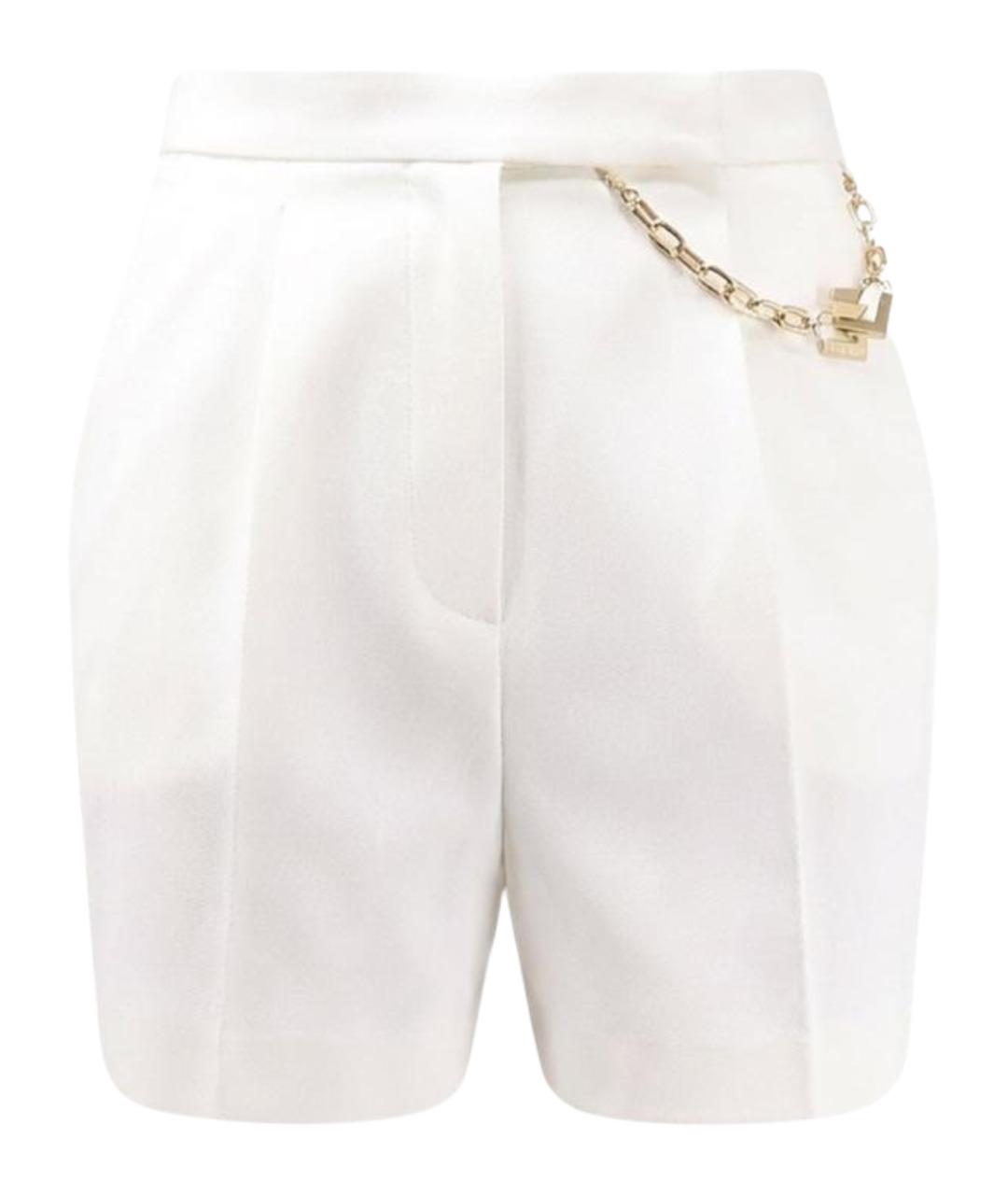 ELISABETTA FRANCHI Белые вискозные шорты, фото 1