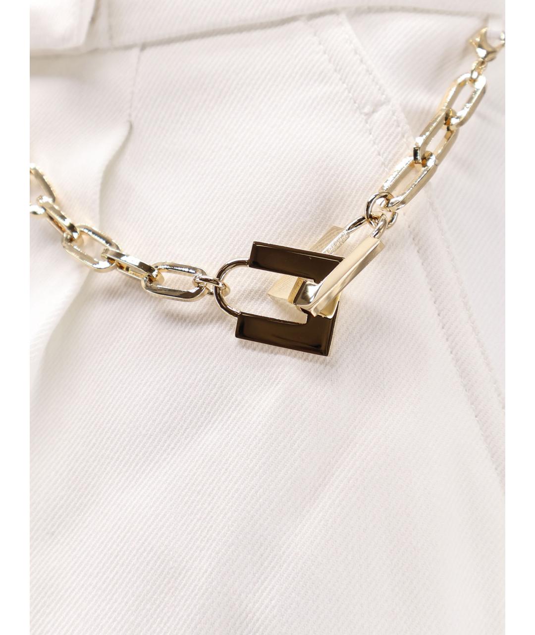 ELISABETTA FRANCHI Белые вискозные шорты, фото 3