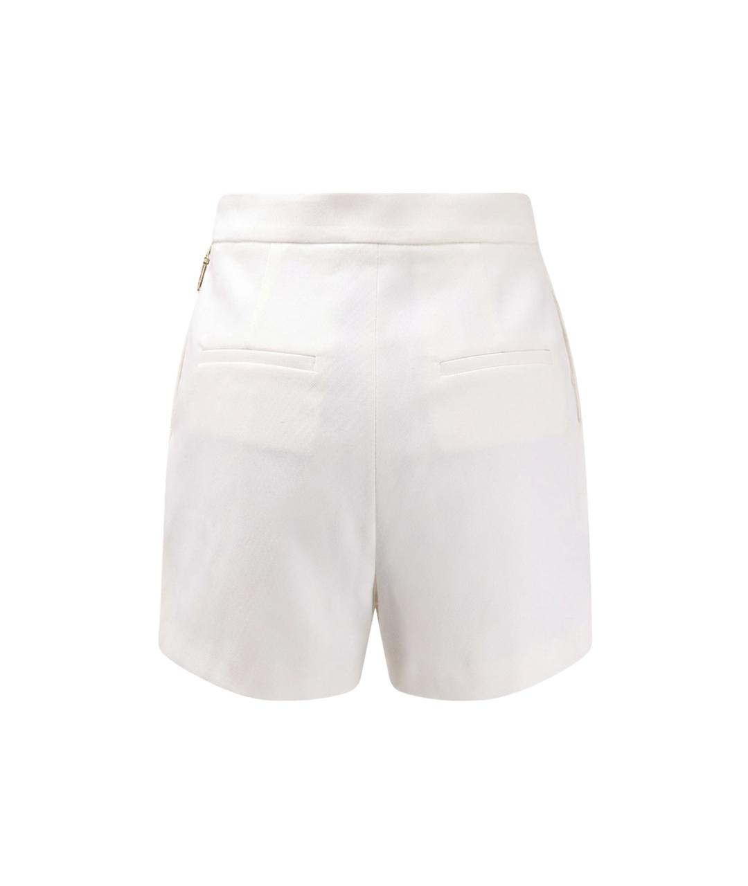 ELISABETTA FRANCHI Белые вискозные шорты, фото 2