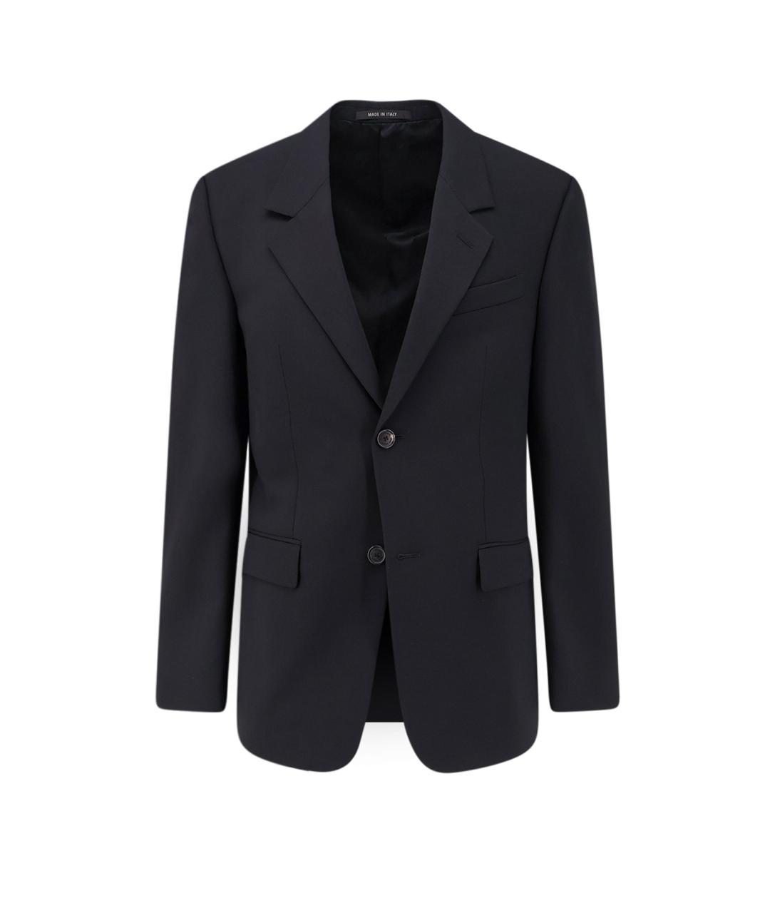 BALENCIAGA Черный шерстяной пиджак, фото 1