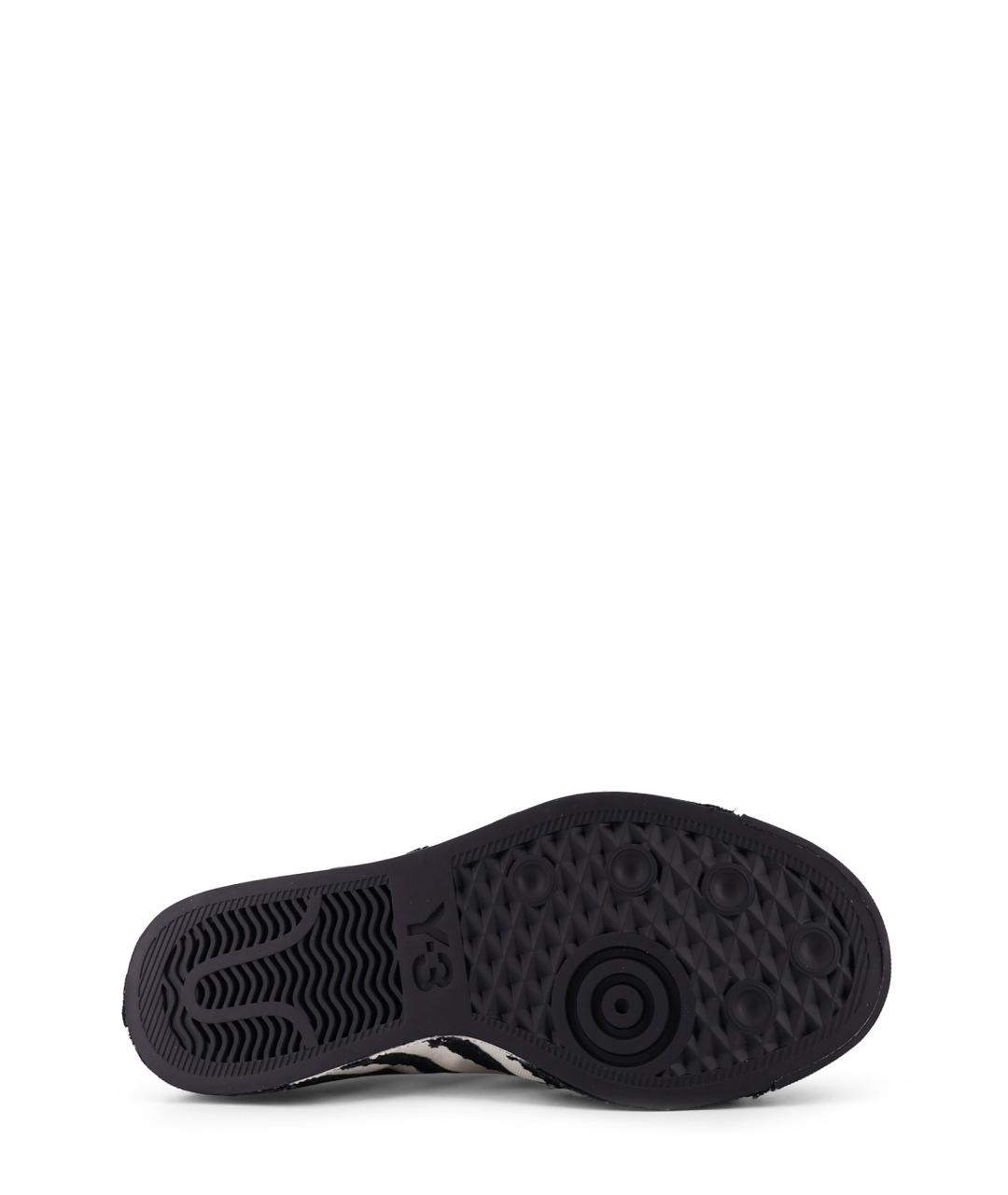 Y-3 Черные текстильные низкие кроссовки / кеды, фото 4