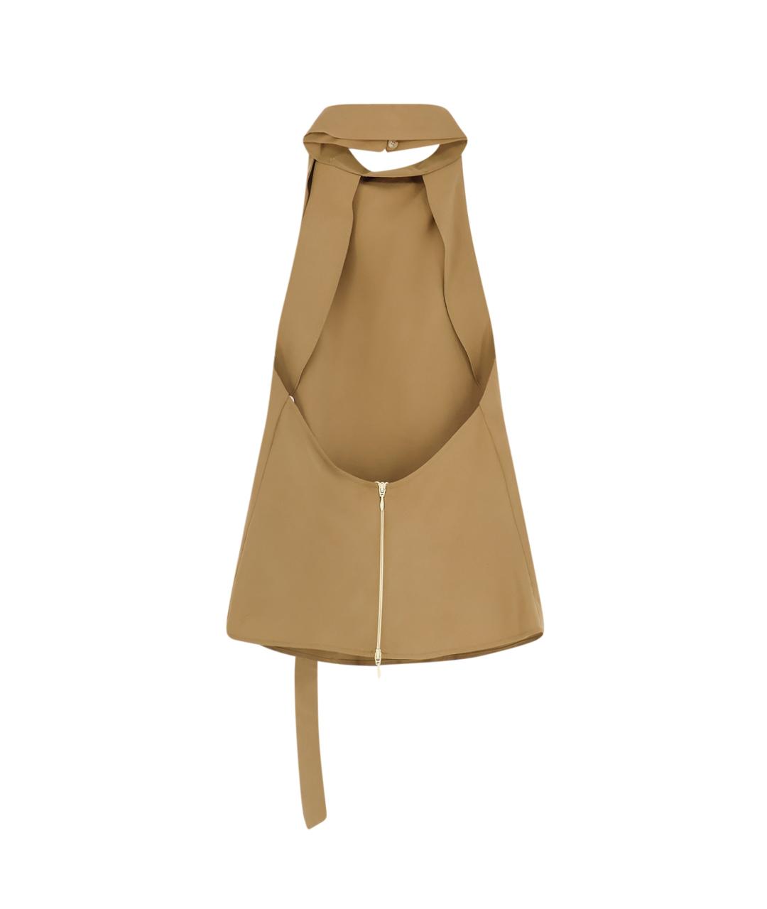 ALYSI Коричневая майка, фото 2