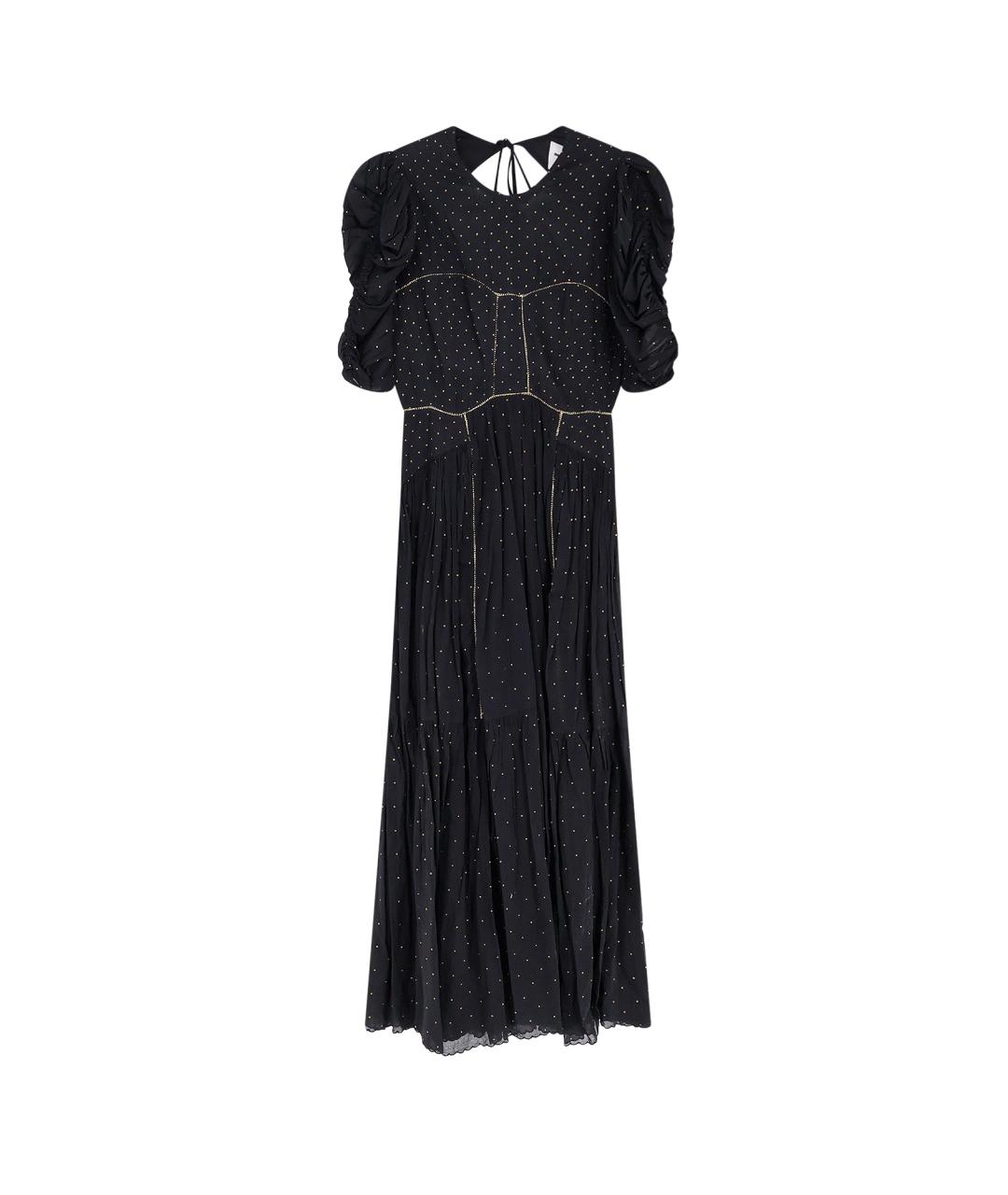 ISABEL MARANT ETOILE Черное хлопковое вечернее платье, фото 1