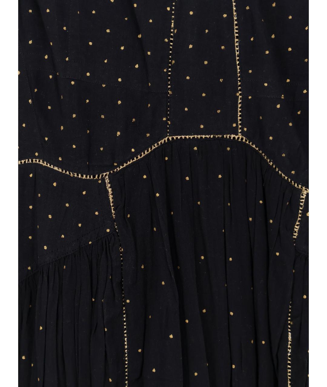 ISABEL MARANT ETOILE Черное хлопковое вечернее платье, фото 3